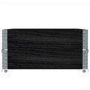 pallerammer 2 stk. 120x80 cm massivt fyrretræ sort