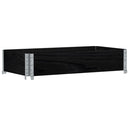 palleramme 100x50 cm massivt fyrretræ sort