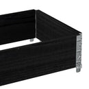 palleramme 100x50 cm massivt fyrretræ sort