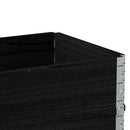 pallerammer 2 stk. 100x50 cm massivt fyrretræ sort
