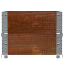 pallerammer 2 stk. 100x50 cm massivt fyrretræ brun