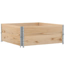 pallerammer 2 stk. 100x100 cm massivt fyrretræ