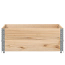 pallerammer 2 stk. 100x100 cm massivt fyrretræ