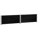 pallerammer 2 stk. 100x100 cm massivt fyrretræ sort