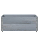 pallerammer 2 stk. 100x100 cm massivt fyrretræ grå