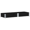 palleramme 150x50 cm massivt fyrretræ sort