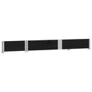 palleramme 150x50 cm massivt fyrretræ sort