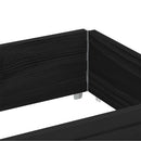 palleramme 150x50 cm massivt fyrretræ sort