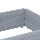 palleramme 150x50 cm massivt fyrretræ grå