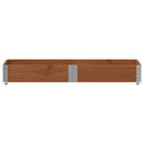palleramme 150x50 cm massivt fyrretræ brun