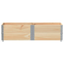 pallerammer 2 stk. 150x50 cm massivt fyrretræ