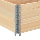 pallerammer 2 stk. 150x50 cm massivt fyrretræ