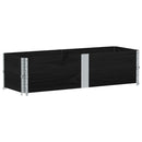 pallerammer 2 stk. 150x50 cm massivt fyrretræ sort