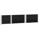 pallerammer 2 stk. 150x50 cm massivt fyrretræ sort