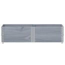 pallerammer 2 stk. 150x50 cm massivt fyrretræ grå