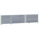 pallerammer 2 stk. 150x50 cm massivt fyrretræ grå