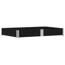 palleramme 150x100 cm massivt fyrretræ sort