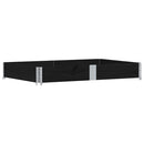 palleramme 150x100 cm massivt fyrretræ sort