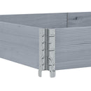 palleramme 150x100 cm massivt fyrretræ grå