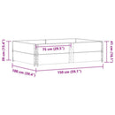 pallerammer 2 stk. 150x100 cm massivt fyrretræ