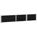 pallerammer 2 stk. 150x100 cm massivt fyrretræ sort