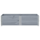 pallerammer 2 stk. 150x100 cm massivt fyrretræ grå