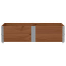 pallerammer 2 stk. 150x100 cm massivt fyrretræ brun