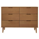 sengebord MOLDE 113x40x80 cm massivt fyrretræ brun