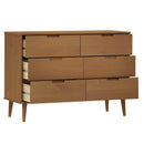 sengebord MOLDE 113x40x80 cm massivt fyrretræ brun