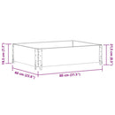 plantekasse 80x60 cm massivt fyrretræ