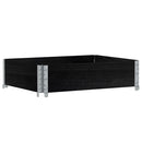 plantekasse 80x60 cm massivt fyrretræ sort