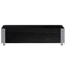 plantekasse 80x60 cm massivt fyrretræ sort