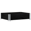 plantekasse 80x60 cm massivt fyrretræ sort