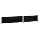 plantekasse 80x60 cm massivt fyrretræ sort