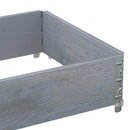 plantekasse 80x60 cm massivt fyrretræ grå