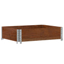 plantekasse 80x60 cm massivt fyrretræ brun