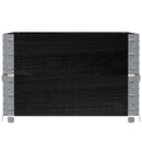 plantekasse 80x60 cm massivt fyrretræ sort