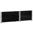 plantekasse 80x60 cm massivt fyrretræ sort