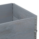 plantekasse 80x60 cm massivt fyrretræ grå