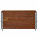 plantekasse 80x60 cm massivt fyrretræ brun
