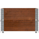 plantekasse 80x60 cm massivt fyrretræ brun