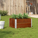 plantekasse 80x60 cm massivt fyrretræ brun