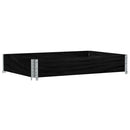 plantekasse 120x80 cm massivt fyrretræ sort