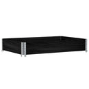 plantekasse 120x80 cm massivt fyrretræ sort