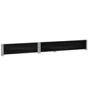 plantekasse 120x80 cm massivt fyrretræ sort