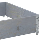 plantekasse 120x80 cm massivt fyrretræ grå