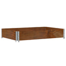 plantekasse 120x80 cm massivt fyrretræ brun