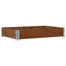 plantekasse 120x80 cm massivt fyrretræ brun