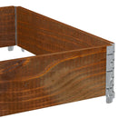 plantekasse 120x80 cm massivt fyrretræ brun