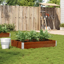plantekasse 120x80 cm massivt fyrretræ brun